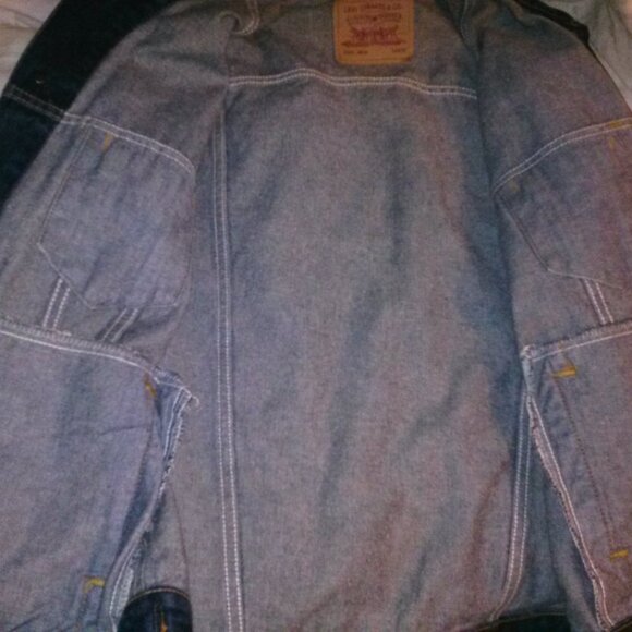 New Levi Strauss & Co Original Riveted Blue Denim Jacket Size L 70507-4809 - Picture 4 of 7